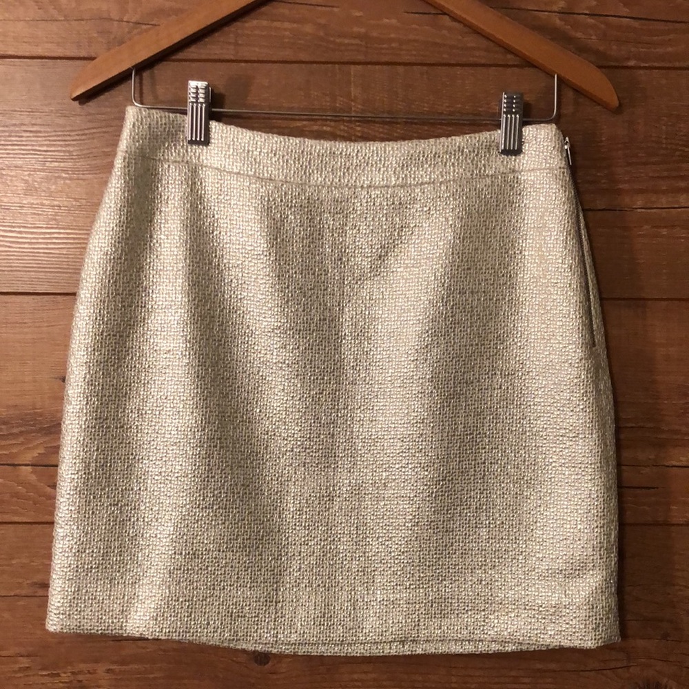 Banana Republic sz 2 coated shine lined skirt